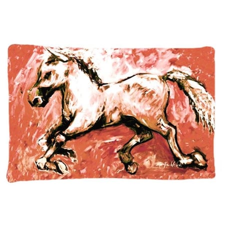 Carolines Treasures Carolines Treasures MW1170PILLOWCASE Shadow The Horse In Red Moisture Wicking Fabric Standard Pillowcase MW1170PILLOWCASE